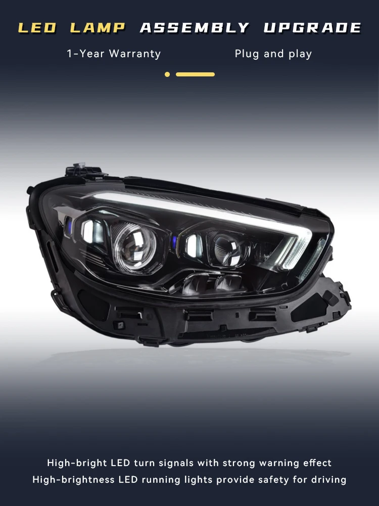 

Car Lights For Benz W213 E200 E260 E300 2021 2022 2023 Headlights Upgrade DRL LED Bulbs Automotive Front Lamp HID Accessories