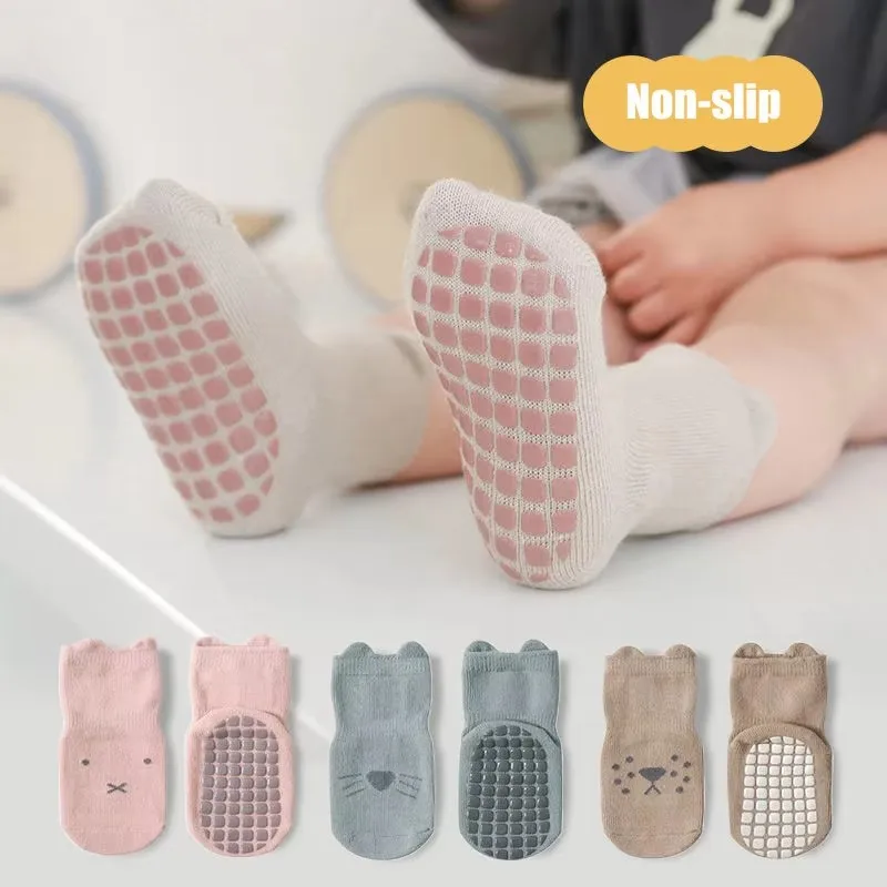 Baby Floor Spring and Summer Breathable Cotton Socks Cartoon Baby Non-slip Children's Indoor Toddler Socks Wholesale
