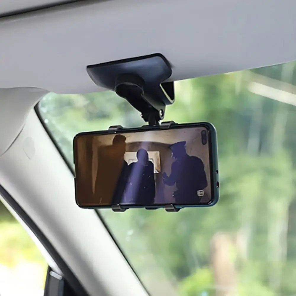 High Quality Plastic Car Mobile Phone Holder Easy Clip Mount Universal Phone Stand Rotatable Phone Rack Dashboard Mount