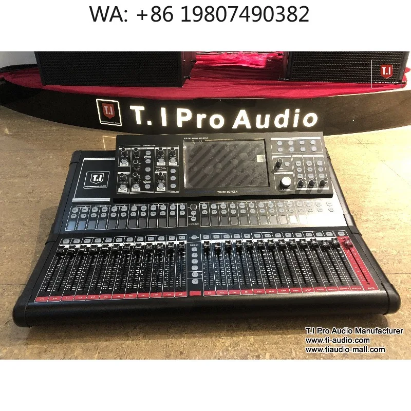 24 Channel Digital Mixer with Aux Output and Filter, Professional Console for DJ Live Performance