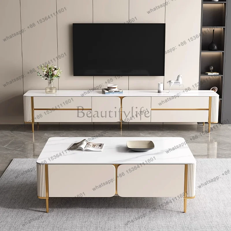 FG Luxury Mobile Tv Stands Nordic Living Room Display Drawers Designer Tv Table Universal Muebles Para Tv Chinese Style Furnitur