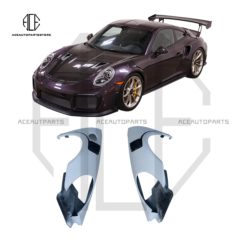 

GT2 RS Style Half Carbon Fiber Front Fender For Porsche 911 991.1 991.2 Turbo 2012-2018 Bodykit