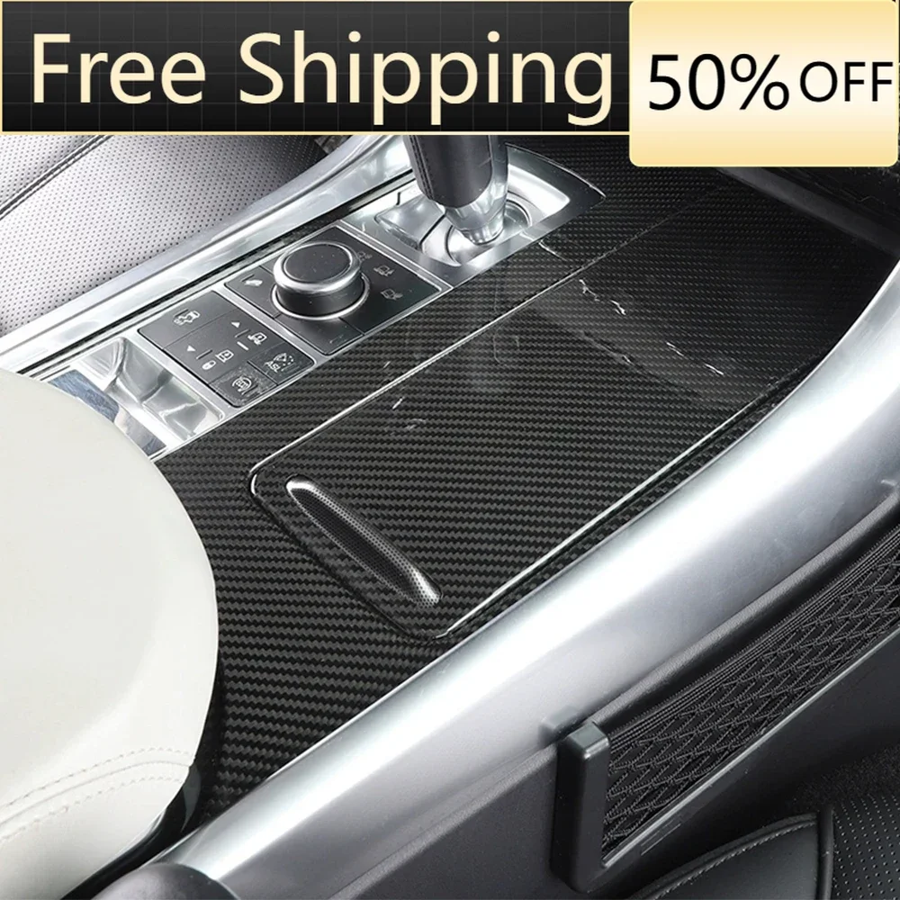 

Car Center Console Panel Cover For Landrover Range Rover Sport 2014-2017 Carbon Fiber Trim Sticker Car Accessories