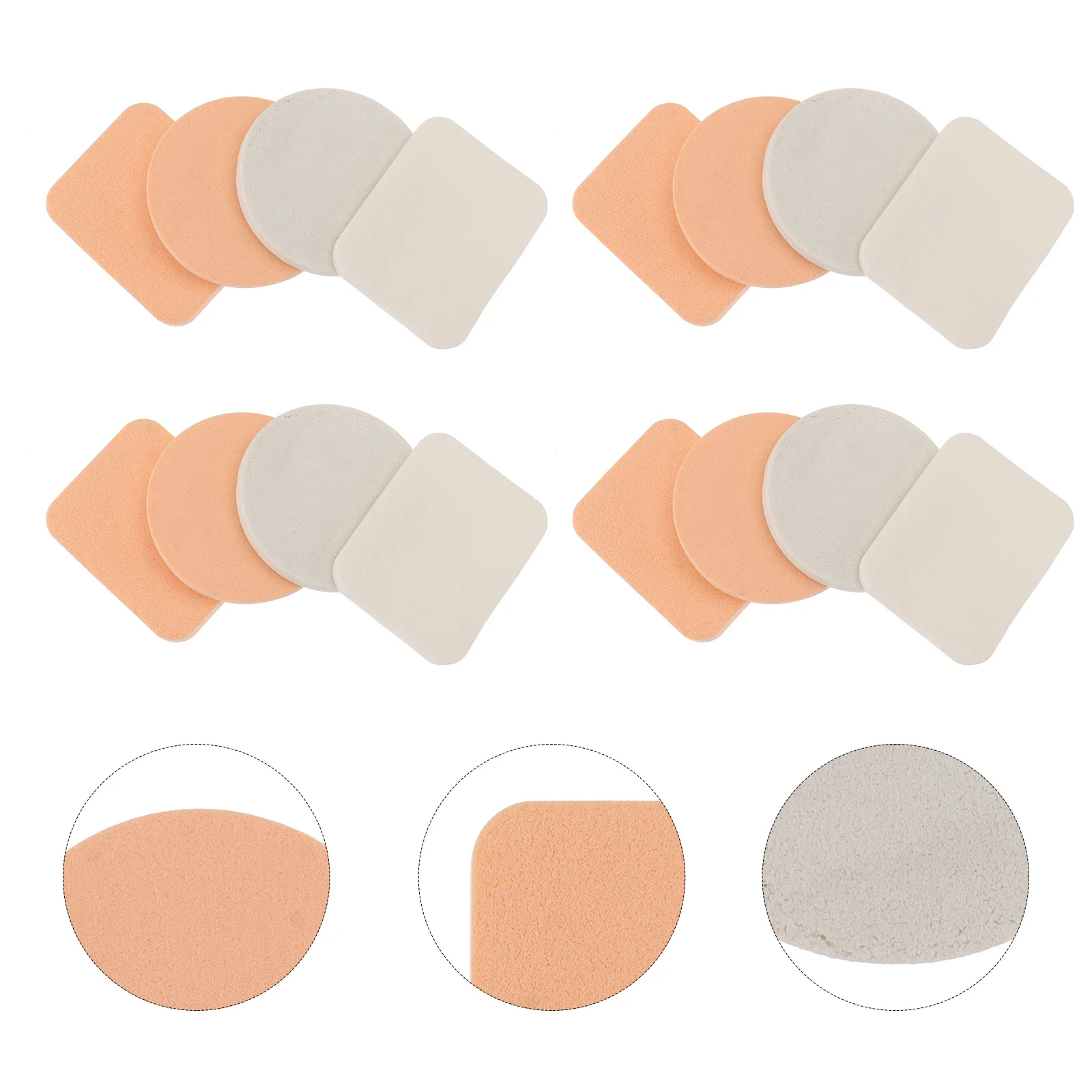 20Pcs Double Sided Powder Puff Premium Makeup Sponge for Foundation Blusher Concealer Wet Or Dry Use Face Sponge Applicator