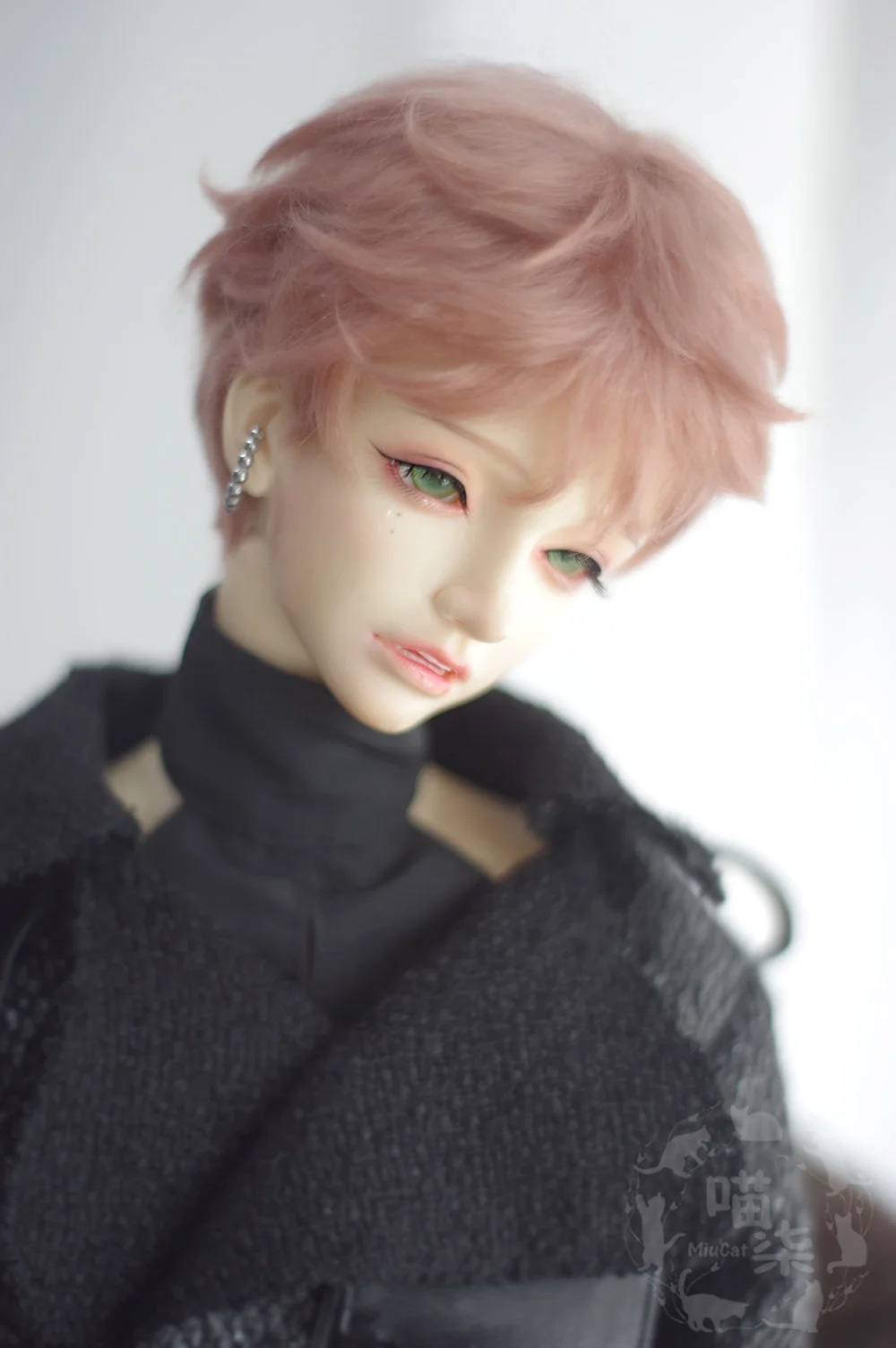 

Парик для куклы BJD, подходит для размеров 1/3, 1/4, 1/6, имитация мохера, аксессуары для кукол с короткими вьющимися волосами