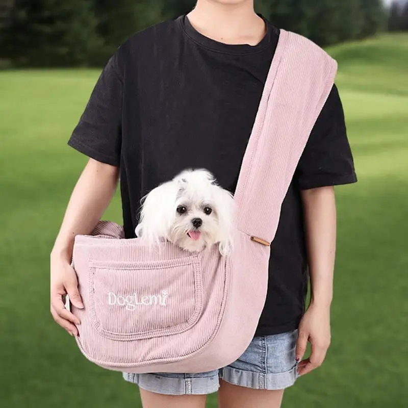 Puppy Sling Dog Outdoor Travel Carrying Carrier Breathable Single Comfort Tote Pouch Waterproof Crossbody Pet Shoulder Bag