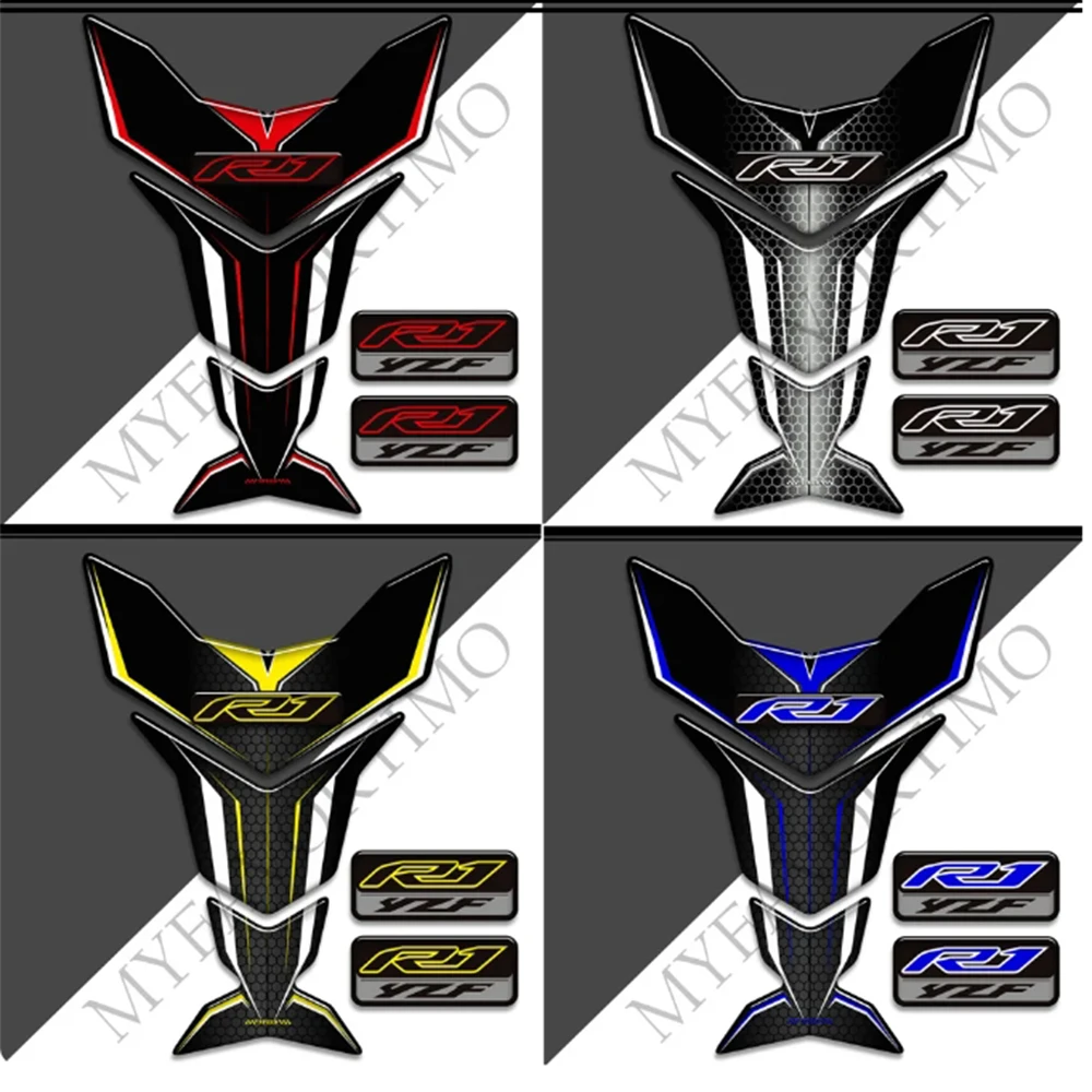 Tank Pad For YAMAHA YZF-R1 YZFR1 YZF R1 R 1000 Stickers Decal Protector Motorcycle Protection Emblem