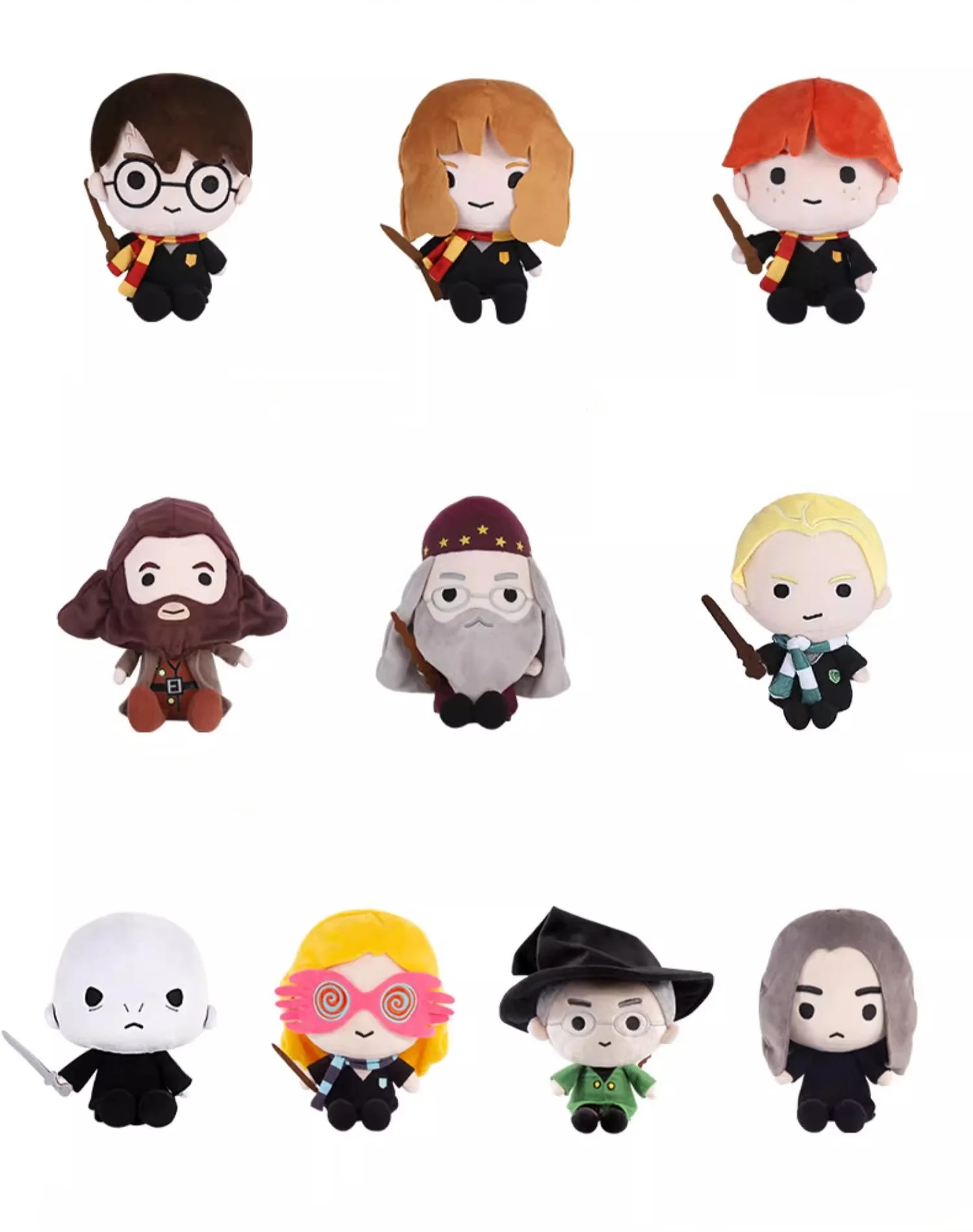 Beijing Movie Park's Magic World Crystal Ultra-Soft Voldemort Stuffed Toy Hermione Cartoon Doll Children's Gift Souvenir