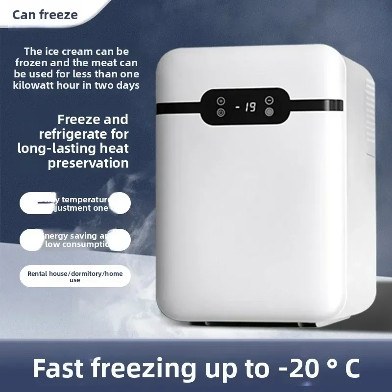 Durable 10L Mini Refrigerator Small Mini Dormitory Frozen and Frozen for One Person Small Freezer Car for Home Use