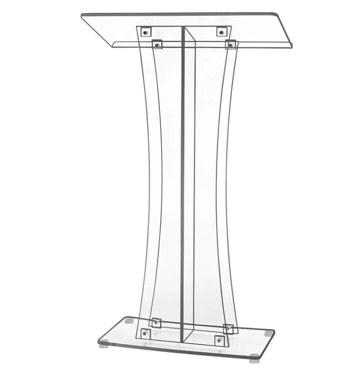 High quality custom transparent podium acrylic church podium modern