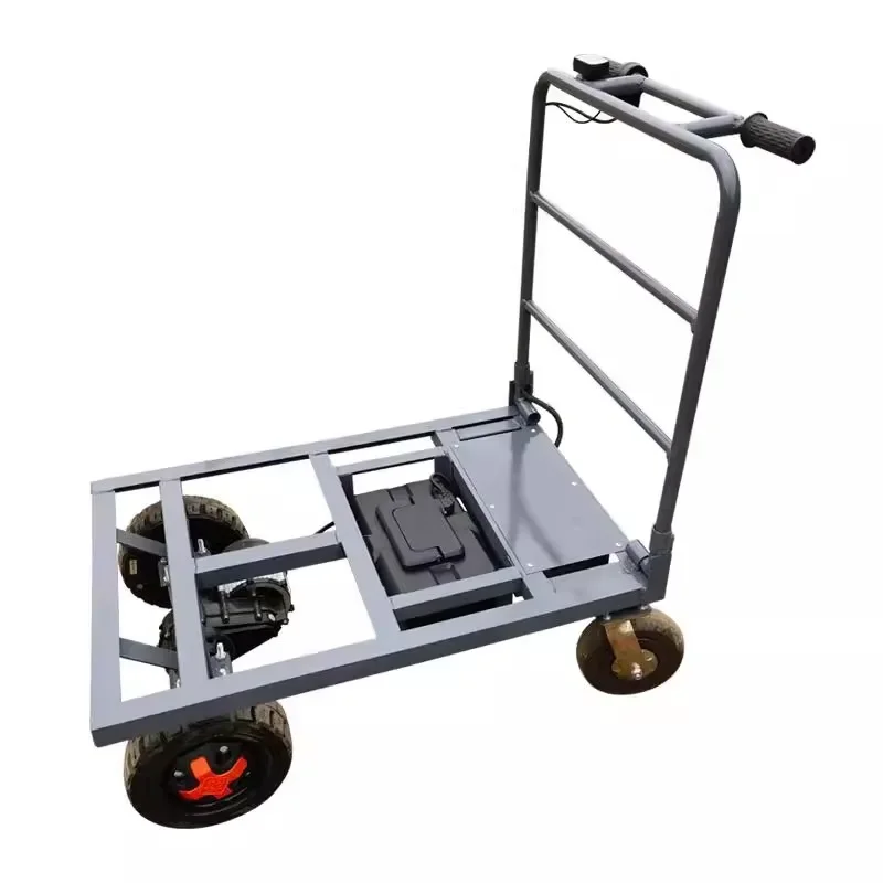 

Electric Trolley Construction Site Cement Truck Tile Pull Flatbed Truck Can Be Folded Into The Elevator Heavy Load