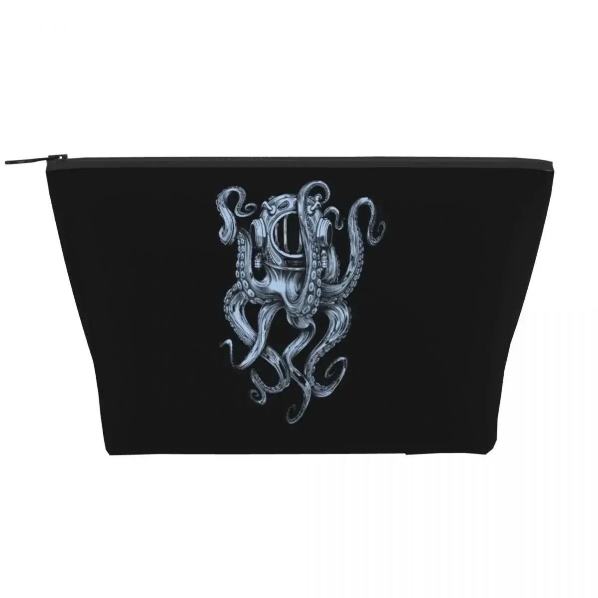 Octopus Scuba Diver Helmet Makeup Bag for Women Cosmetic Bags Travel Toiletry Storage Pouch Organizer Dopp Kit Box