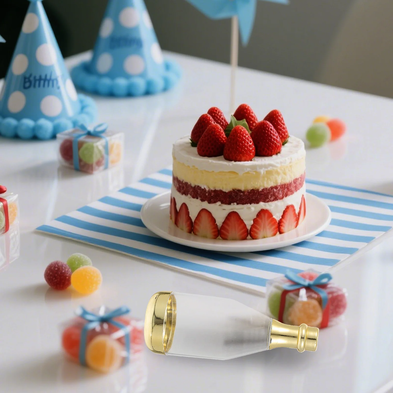 

24Pcs Bottle Candy Containers Decorative Candy Storage for Wedding Bridal Shower Party Favors Adults Mini Bottles Bulk