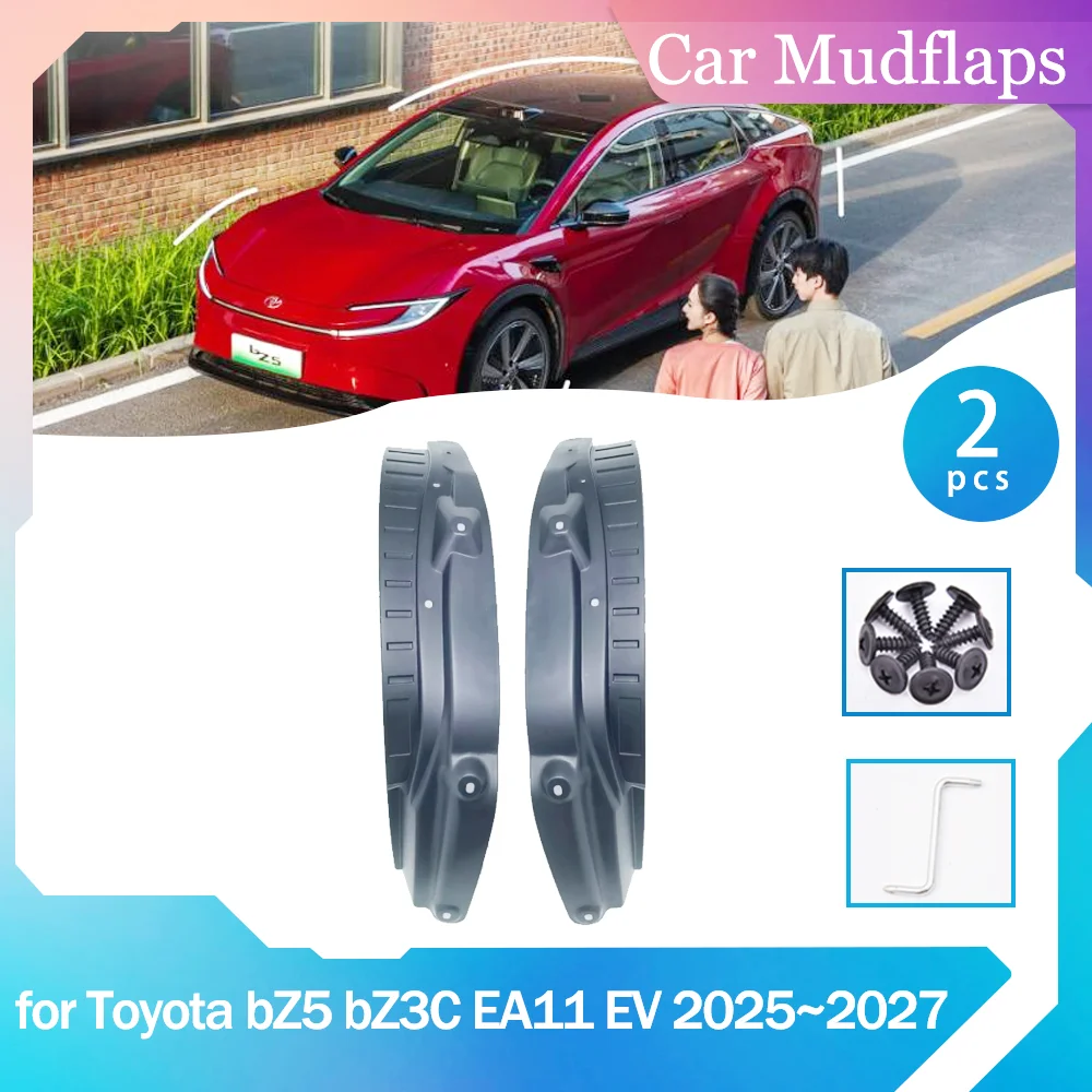 

Комплект из 2 брызговиков для Toyota bZ5, bZ3C, EA11 EV 2025-2027 (2026) – задние защитные щитки от брызг, аксессуары для крыльев