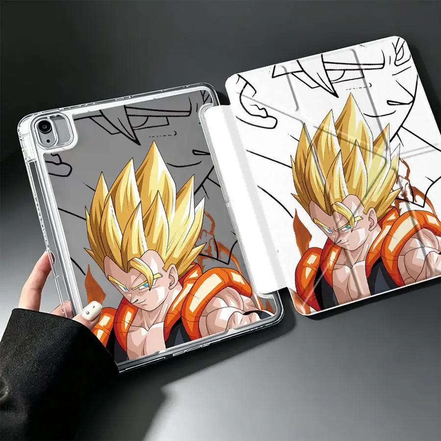 With Pen Slot Cover Tablet Case For Samsung Galaxy Tab S9 Plus S7 FE A9 Plus A11 S10 Lite A8 S8 Dragon Ball Goku