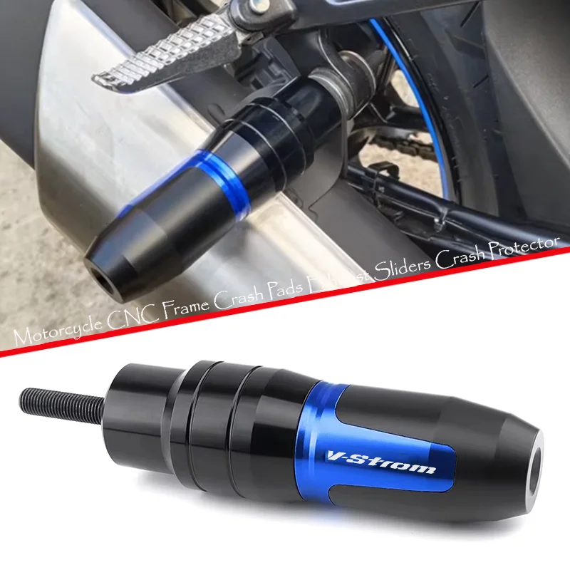 

For SUZUKI DL1000 V-Strom 650/XT VStrom DL250 Motorcycle Accessories CNC Exhaust Sliders Crash Protector Frame Crash Pads