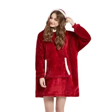 Winter Sherpa Hoodie Blanket #4