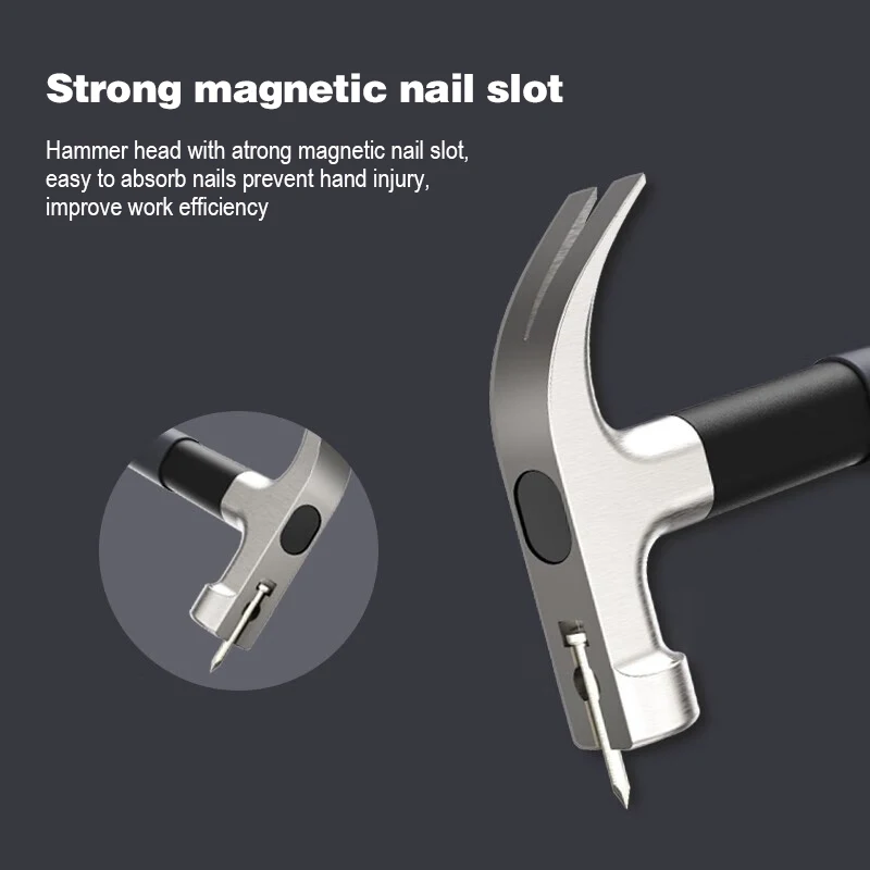 Jimihome High-Carbon Stahl Griff Klauen hammer multifunktion ale Haushalts sicherheits hammer ziehen Nagel Notfall Flucht werkzeuge