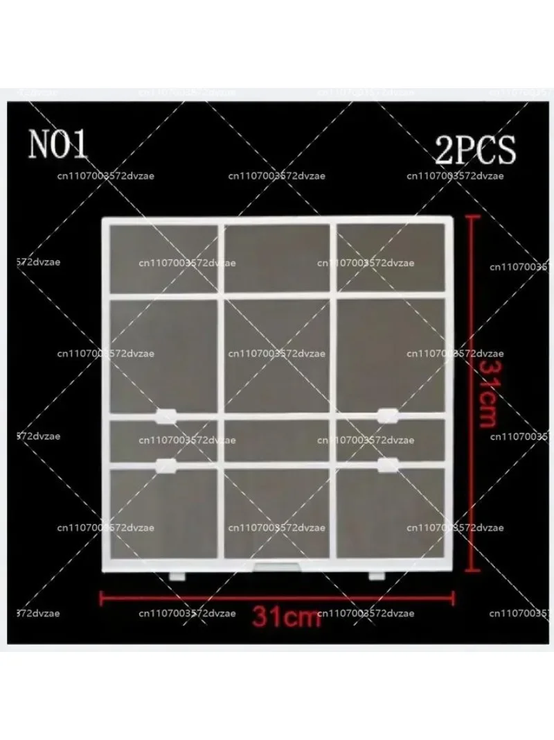Air Conditioner Filter Set Replacement Dust Screen Parts for Various Models - Easy Installation