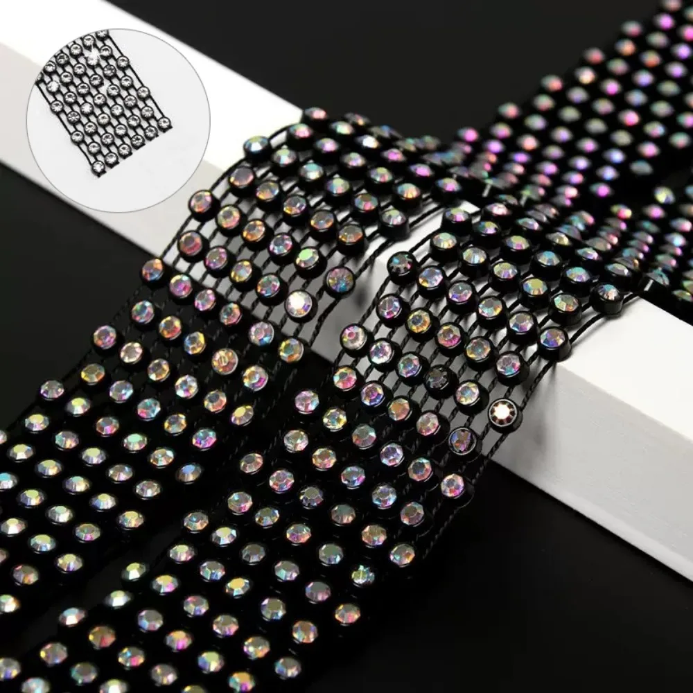 

Элегантный длинный блестящий шарф длиной 1,3 м, шейный платок, сверкающий роскошный галстук-колье со стразами, ожерелье, ювелирный воротник