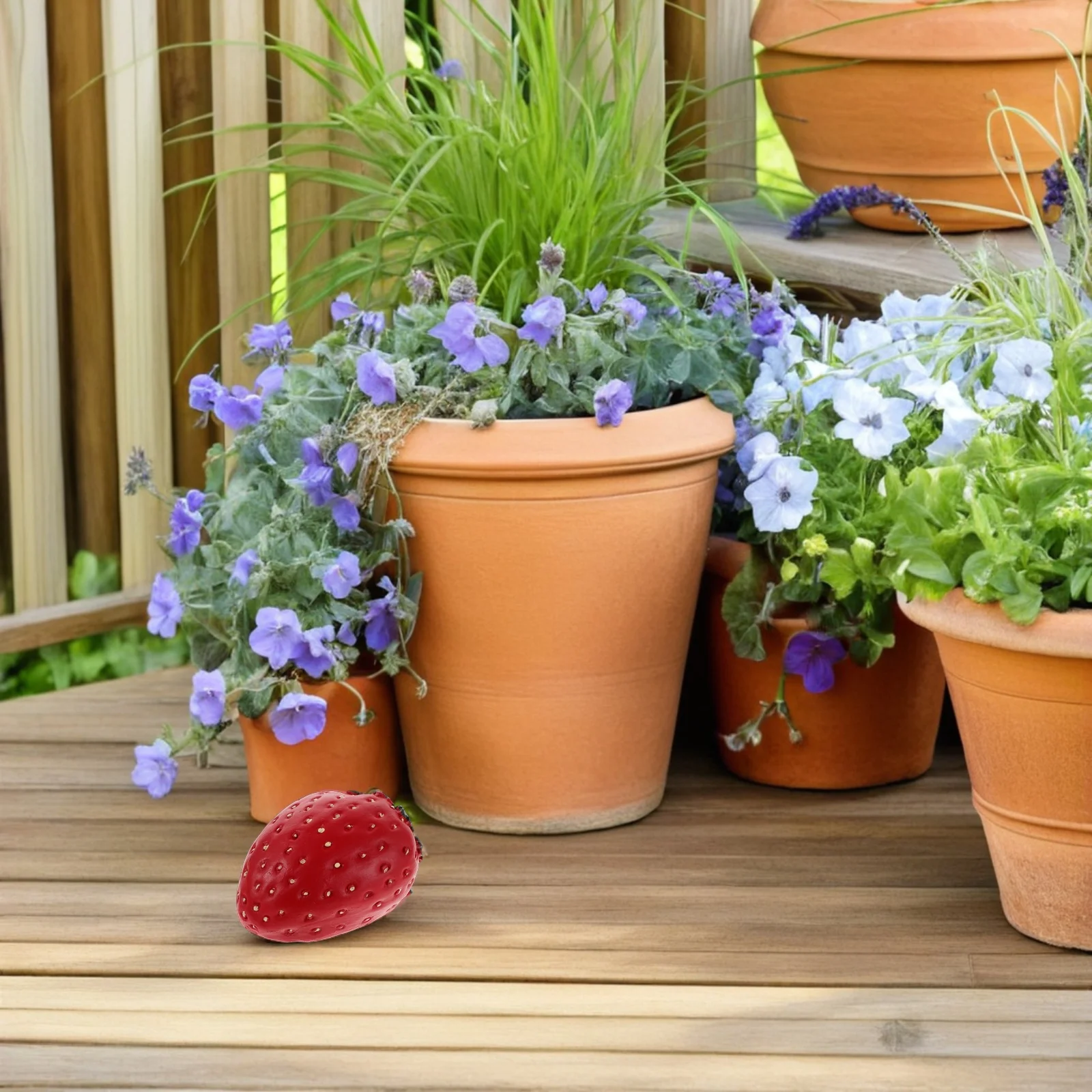 سرية الفراولة مفتاح حامل إخفاء مفتاح خارج الطقس مقاومة الراتنج حديقة زخرفة الأمن تخزين اقفال الصناديق المخفية