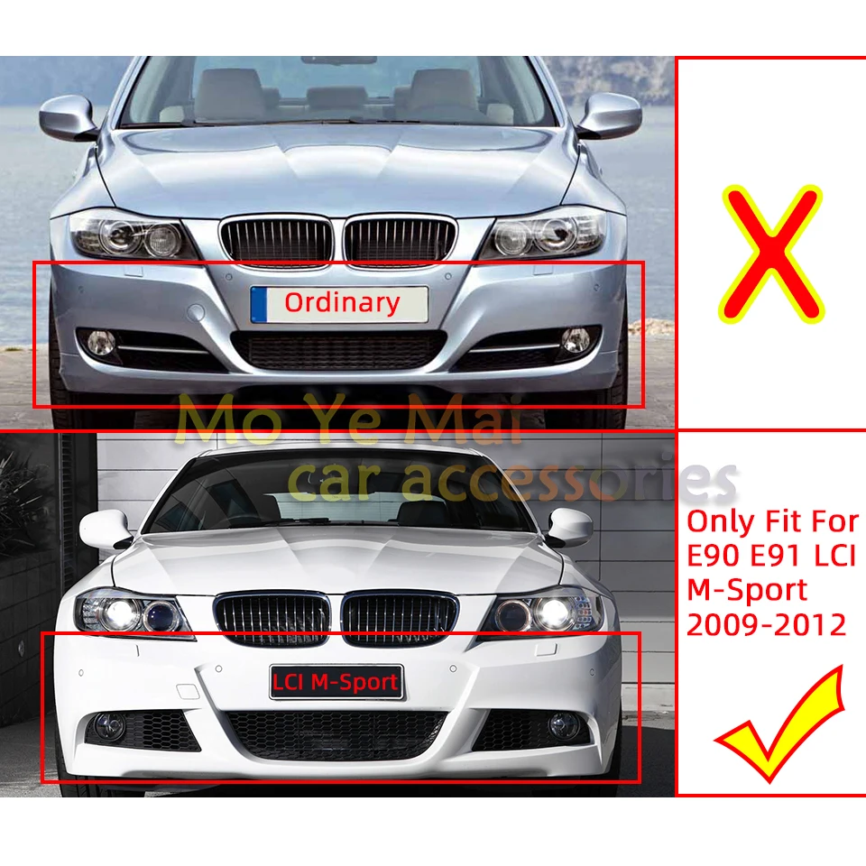 Headlamp Washer Nozzle Cover Lid For BMW 3 E90 E91 M Sport LCI 2009-2012 61677892647 61677892648 Headlight Water Sprayer Cap