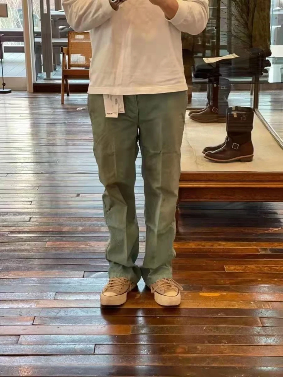 Men's VISVIM FIL 21AW GIFFORD PANTS Nakamura washed damaged distressed patch casual trousers