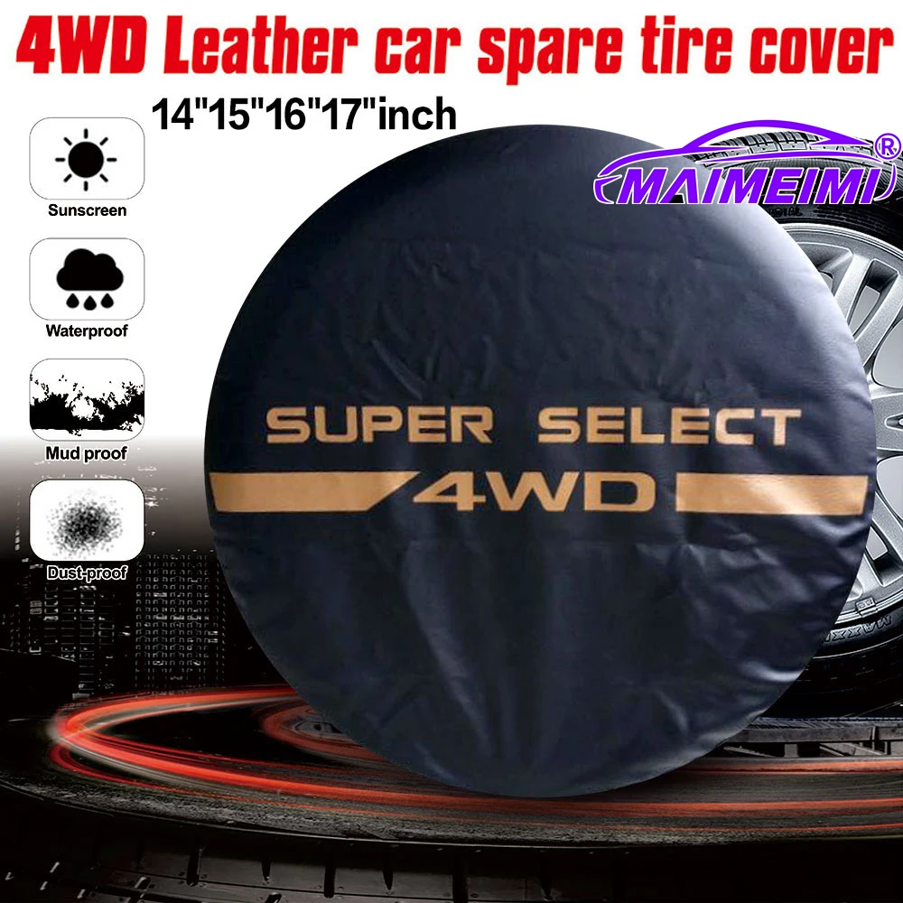 

14/15/16/17 дюймов автомобильные чехлы для запасных шин, пылезащитный защитный чехол, сумки для хранения автомобильных колес, водонепроницаемые