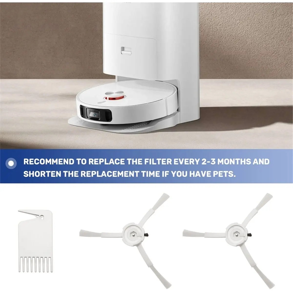 RECOMMENDATION  For Mi Robot Vacuum Cleaner 1 / 1S SDJQR01RR SDJQR02RR SDJQR03RR for S502-00 S5 Max S6 Main Brush Parts