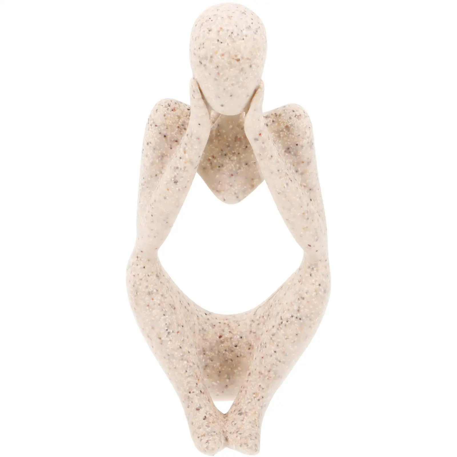 

Ornament Sandstone Statue Decoration Resin Home Abstract Sculpture Thinker Figurines Ornaments Shelf Delicate