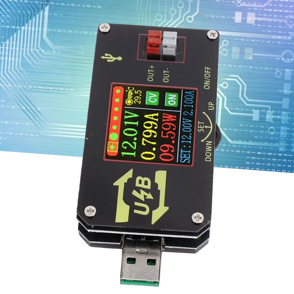 

1pc USB Power Boost/buck Module Constant Voltage And Constant Current Boost Line LCD Digital Display USB-C Power Supply Tester