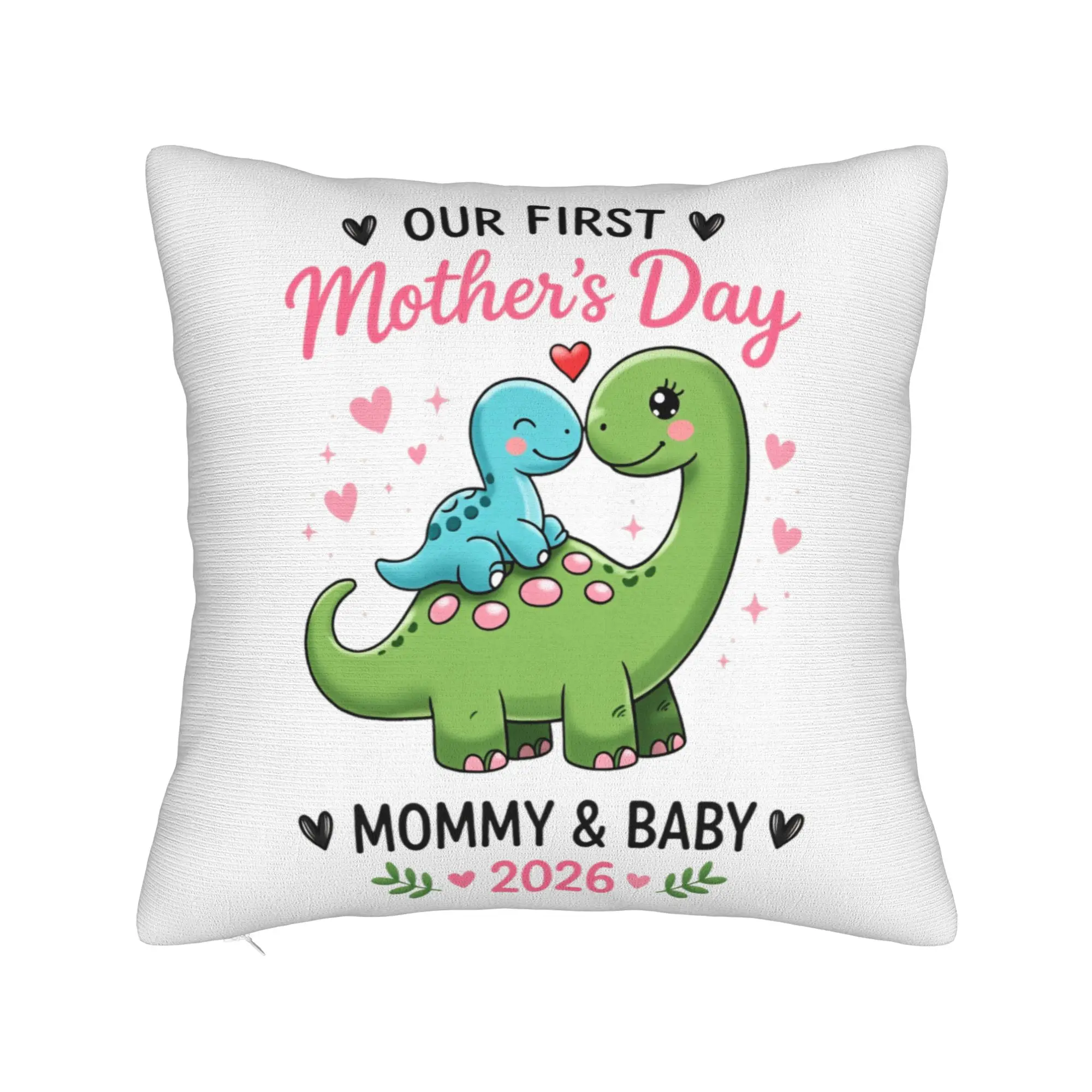 Our First Mothers Day Together Pillow Case  Cute Funny Pillow Cover Design Pillowcases For Sofa Home Decor