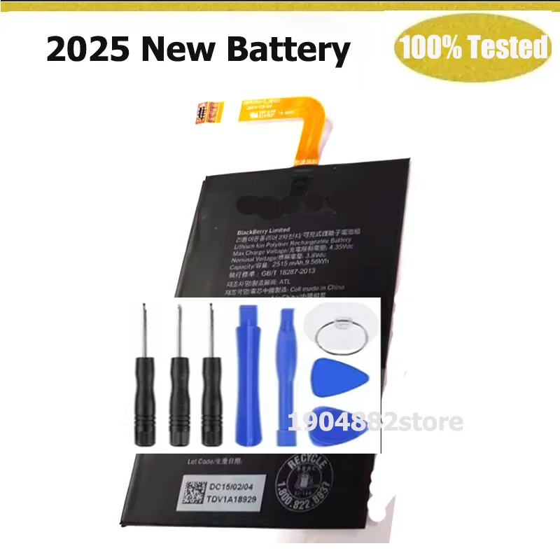 

Аккумулятор BPCLS00001B для BlackBerry Q20 Classic SQC100-1 SQC100-3 2515 мАч 9,56 Втч 3,8 В Высокое качество