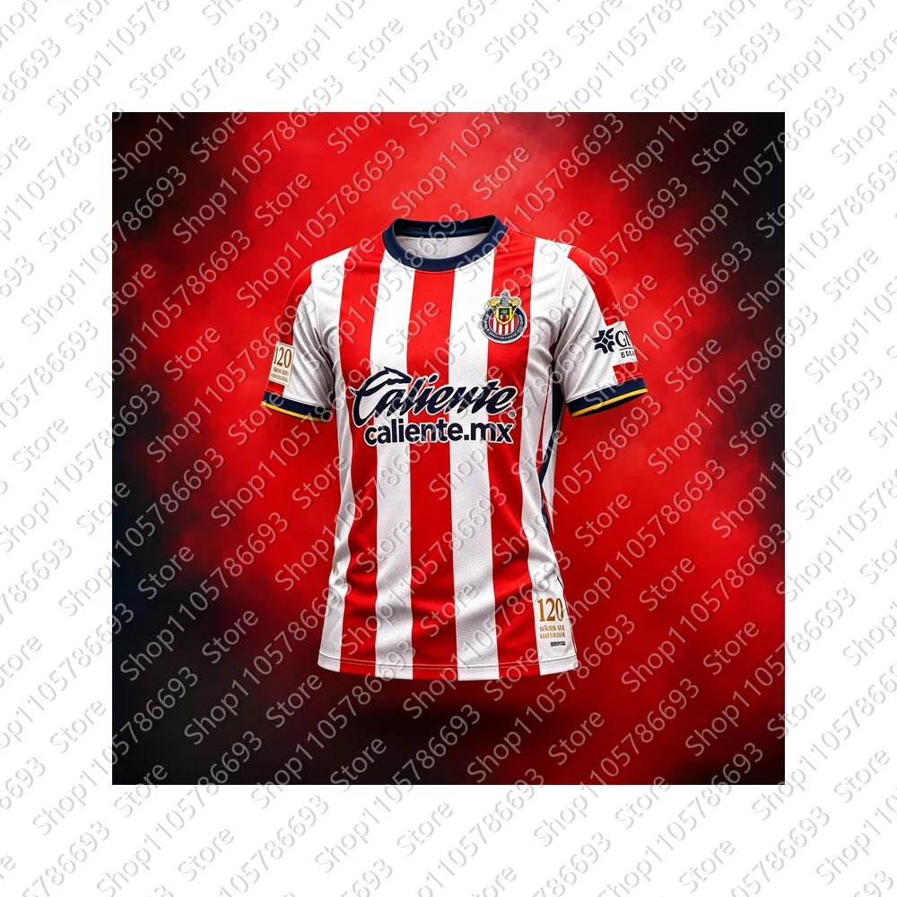 2026/27 New Mexico Guadalajara Chivas Soccer Shirt,3D Printed Quick Drying Sports Men's Short Sleeve Top T-shirt