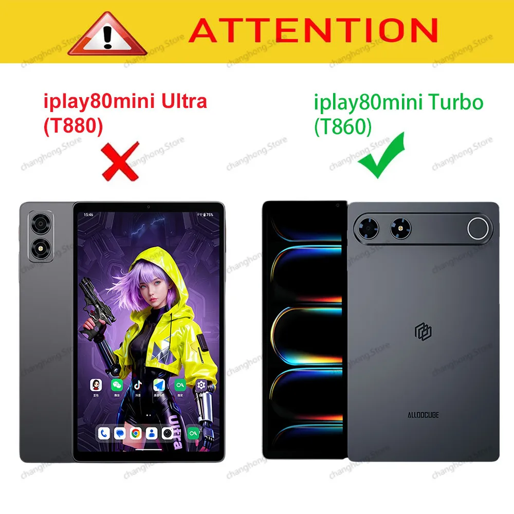 Funda Case For Alldocube iPlay 80 Mini Turbo ,T860 8.8 inch 2026 Tablet PC Ultra-thin Tpu Soft Shell Protective Cover