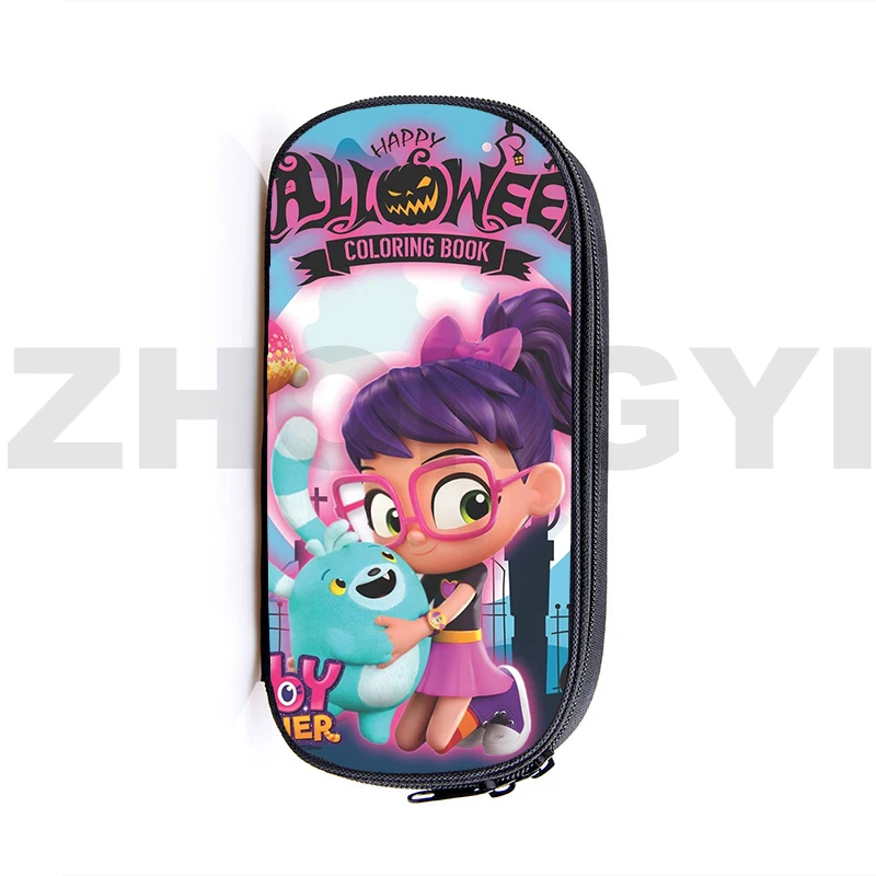 Anime Abby Hatcher 3D Make Up Bag Vintage Canvas Cosmetic Cases Kids Cartoon Pencil Case Examination Dedicated School Supplies