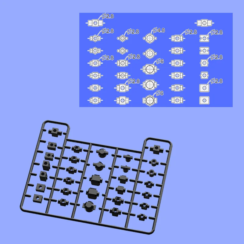 Mecha نموذج التحول اكسسوارات أجزاء الكمبيوتر المشتركة اتصالات انحناء واضح شريط مشترك التحويل ل MG/HG/BB DIY بها بنفسك صنع