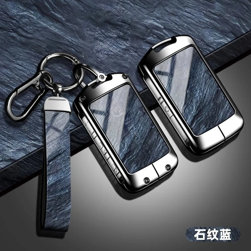 Housse de protection pour clé de voiture Volvo S60, coque complète XC40, boucle XC90, motif pierre classique C40 S90
