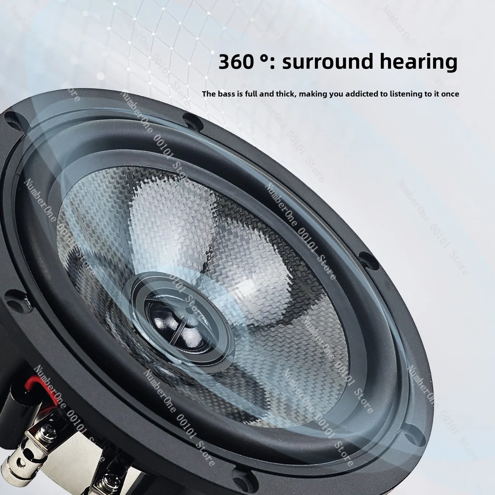 Universal 85w coaxial car audio speakers - deep bass, lossless sound, easy installation, factory direct