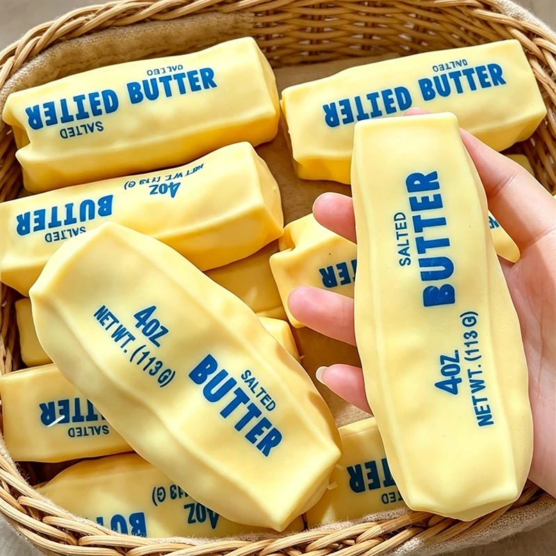 Blocs de construction créatifs en forme de beurre, jouet sensoriel moelleux et malléable, sans rebond, jouet sonore ASMR, cadeau anti-stress pour adultes