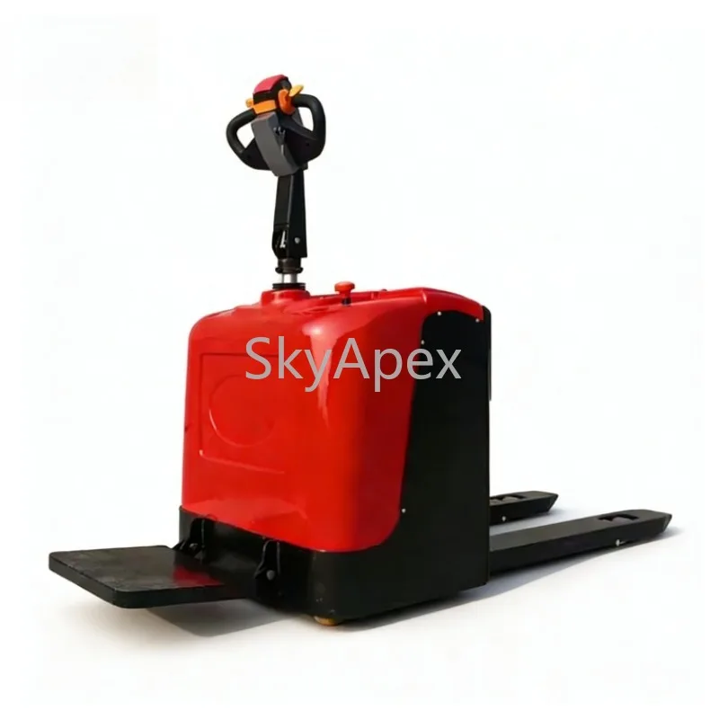 Durable Terrain Pallet Truck 2020mm Fork  Length  Battery Operated Self  Stacking  2000 3000kg Capacity Polyurethane CE Approved