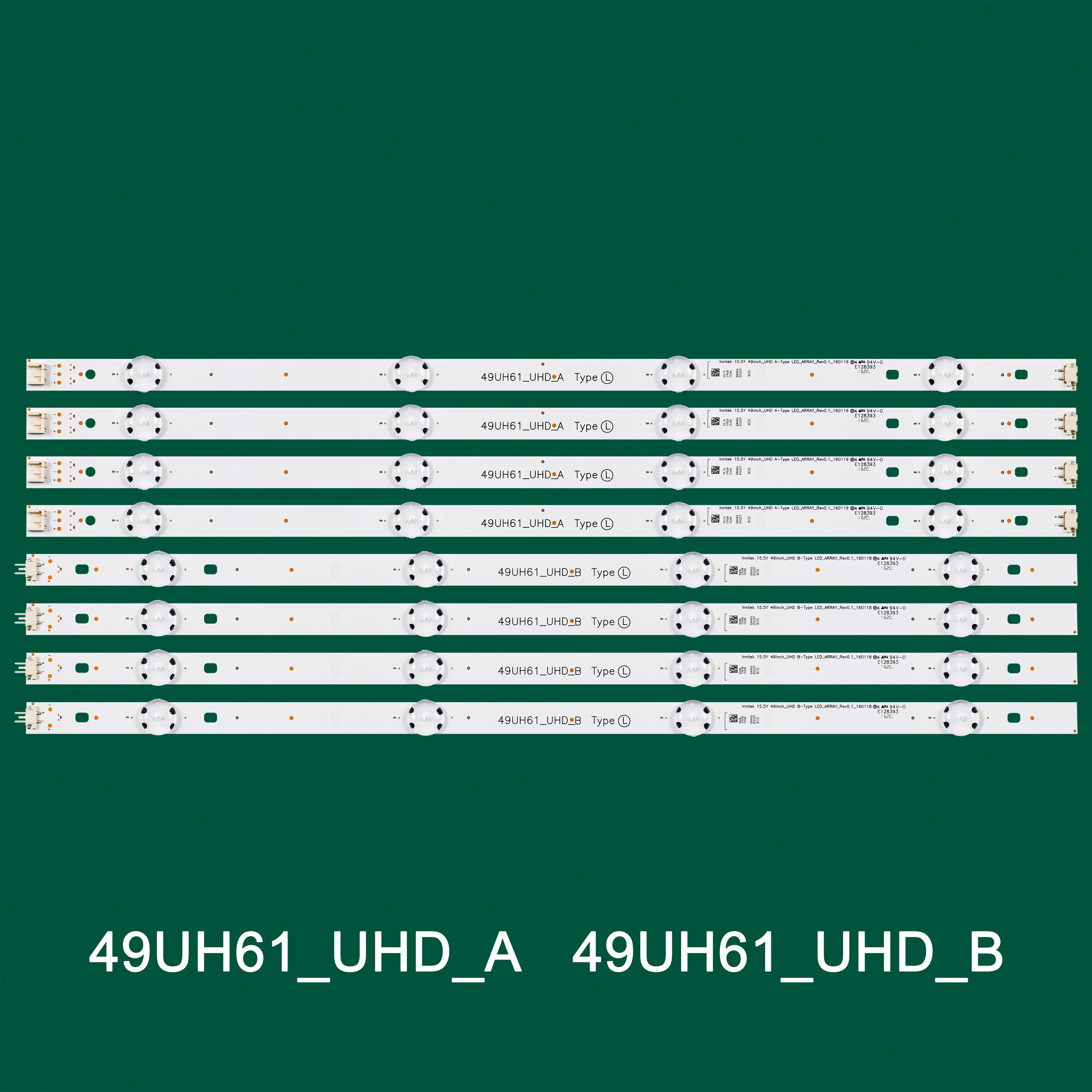 LED strip for LG 49UH610V 49UH601V 49UH6090 49UH620V 49UH61_UHD_A 49UH61_UHD_B HC490DGN-SLNX5-514X EAY63192605 AGF79082401