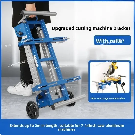 

Portable Cutting Machine Bracket - Foldable Woodworking Table, Mobile Multifunctional Aluminum Miter Saw Workbench
