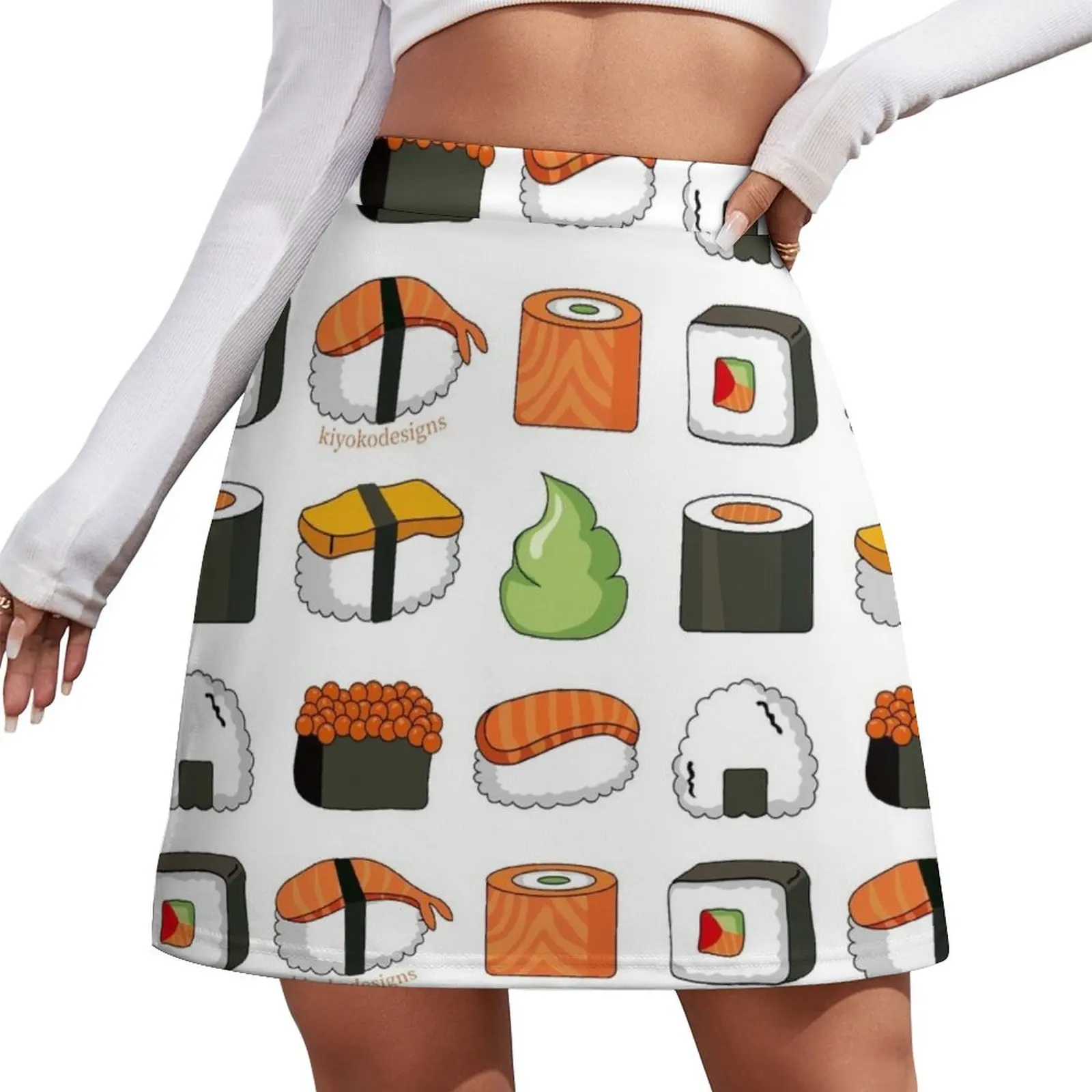

Sushi Mini Skirt Female clothing Women's dress Mini Skirt