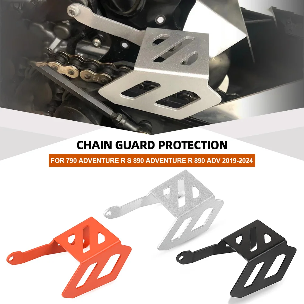 

2024 For 790 Adventure R S 890 ADVENTURE R 890 ADV 2019-2023 Motorcycle Front Sprocket Cover Chain Guard Case Saver Protector