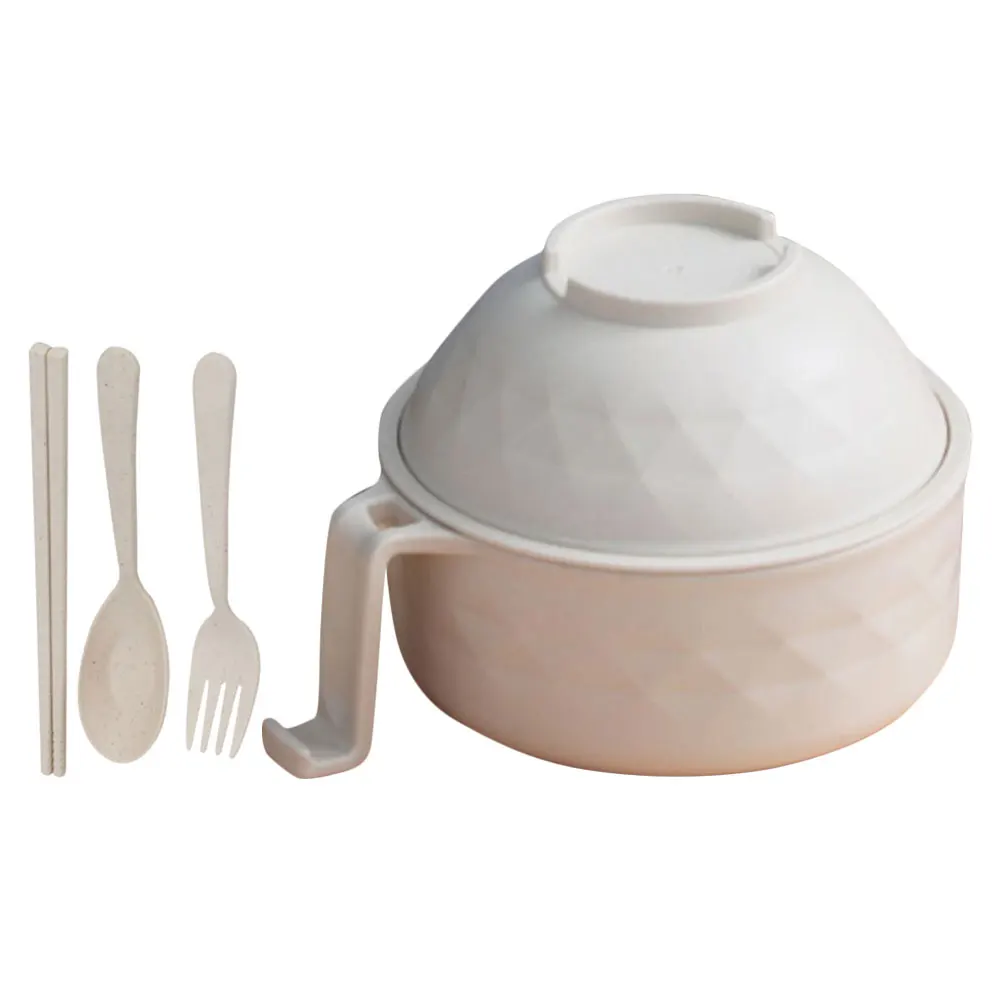 

Drain Instant Noodle Bowl Ramen Bowls Microwave Bamboo Fiber Soup Noodle Bibimbap Dishwasher Safe Decorative Thick Sturdy Multi
