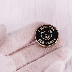 I miss the old Kanye song brooch badge music lover gift