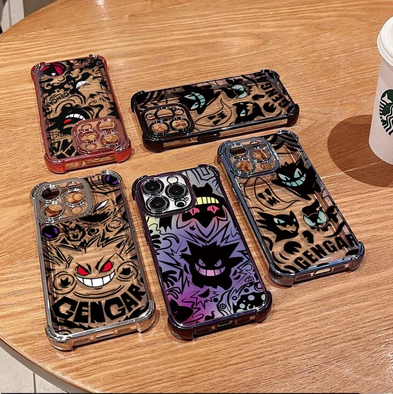 حافظة لهاتف سامسونج جالاكسي S25FE Edge S24 S23 S26 Ultra Plus S24FE S23FE S20FE غطاء أنيمي بوكيمون جينجار طلاء ناعم #2