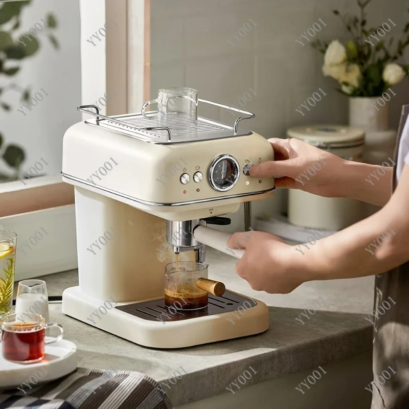 20Bar High Pressure Espresso Coffee Machine Household Italian Pump Coffee Maker with Milk Frother