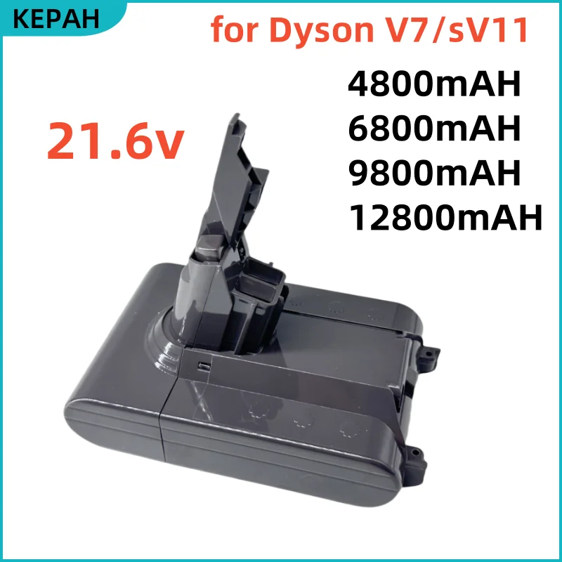 2025 100% New battery 21.6V 12800mAh Li-lon Rechargeable Battery For Dyson V7 Battery Animal Pro Vacuum Cleaner Replacement